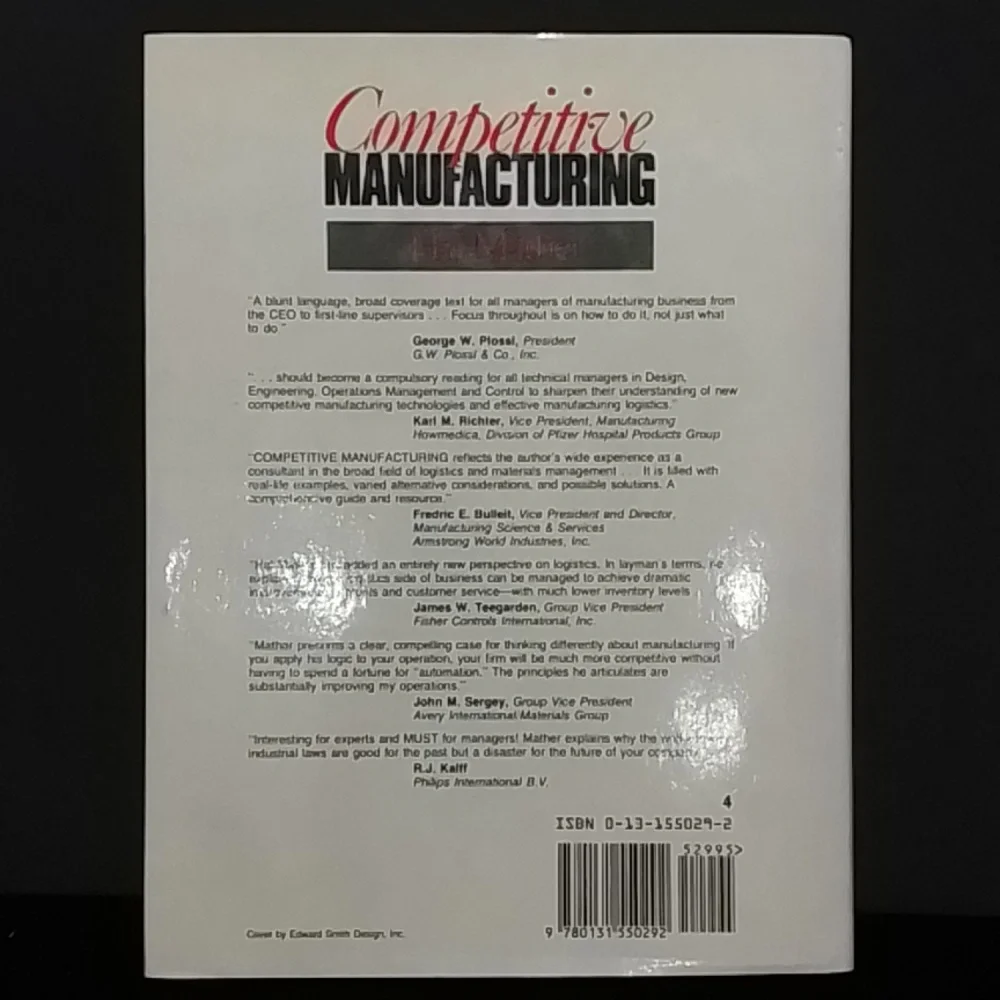 Competitive manufacturing By Hal Mather